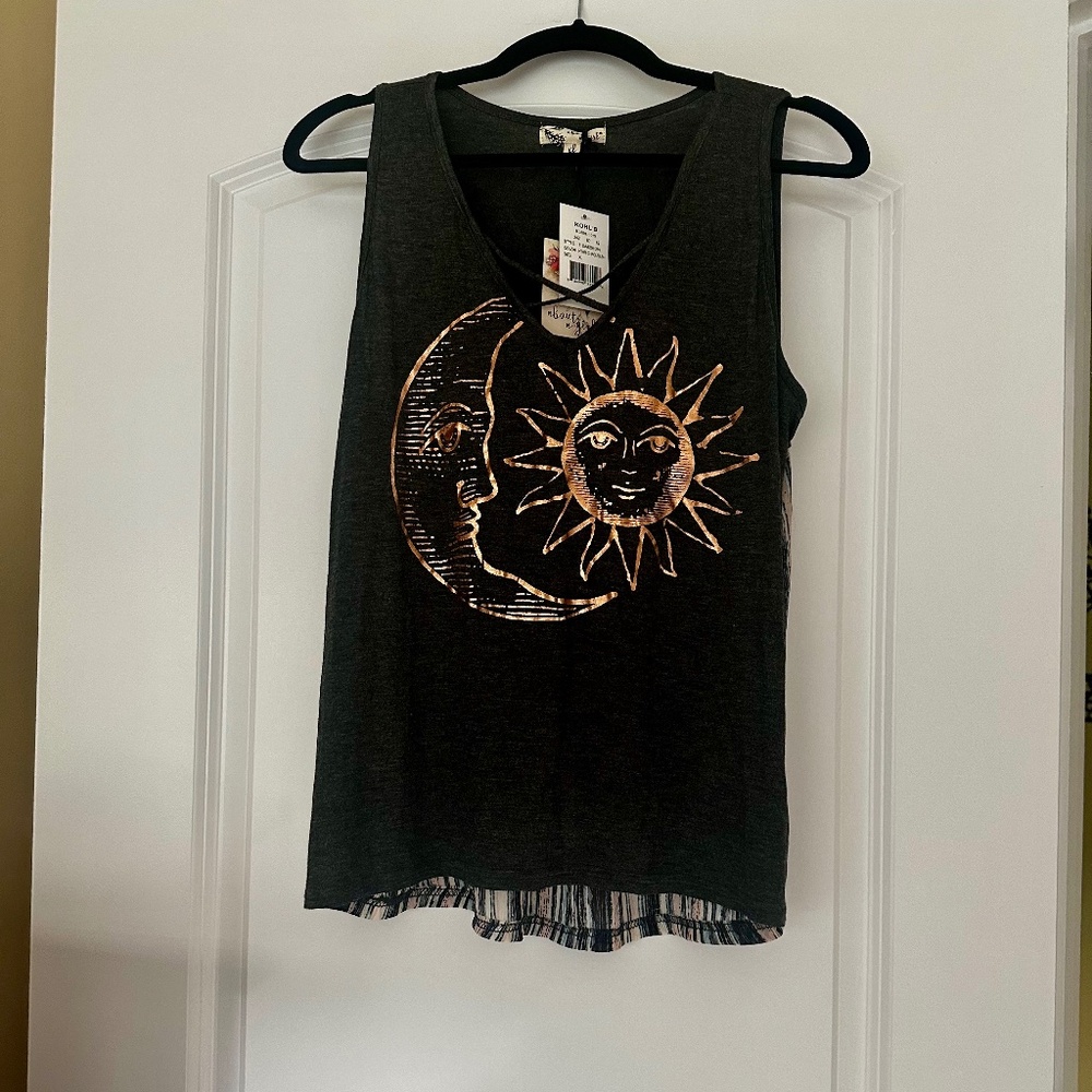 About a Girl - NWT Sun & Moon Tank Top